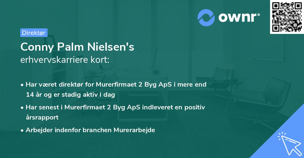 Conny Palm Nielsen's erhvervskarriere kort