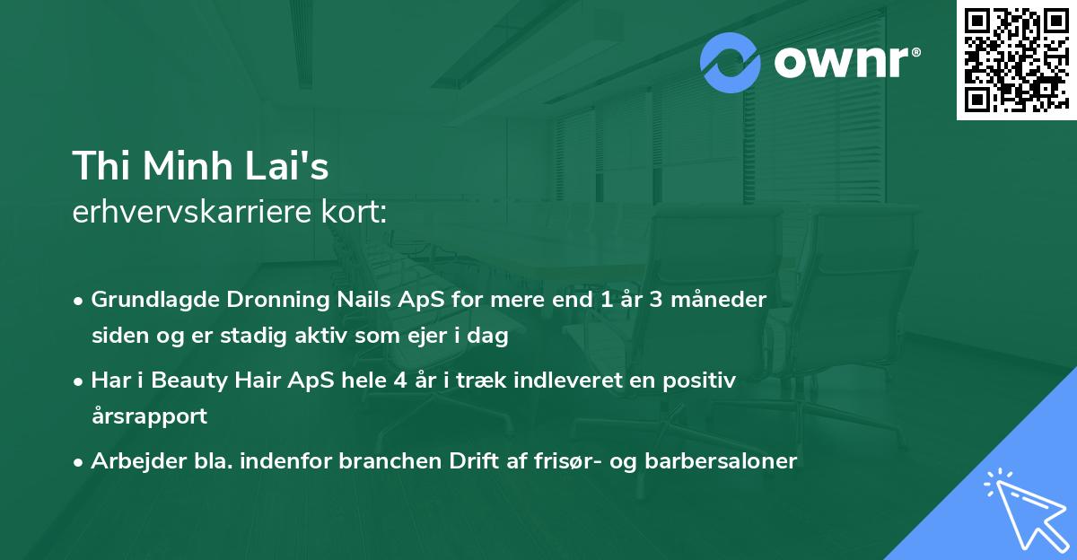 Thi Minh Lai's erhvervskarriere kort