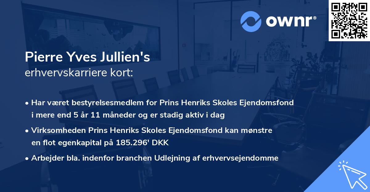 Pierre Yves Jullien's erhvervskarriere kort