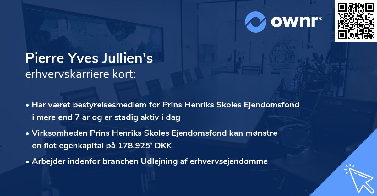 Pierre Yves Jullien's erhvervskarriere kort