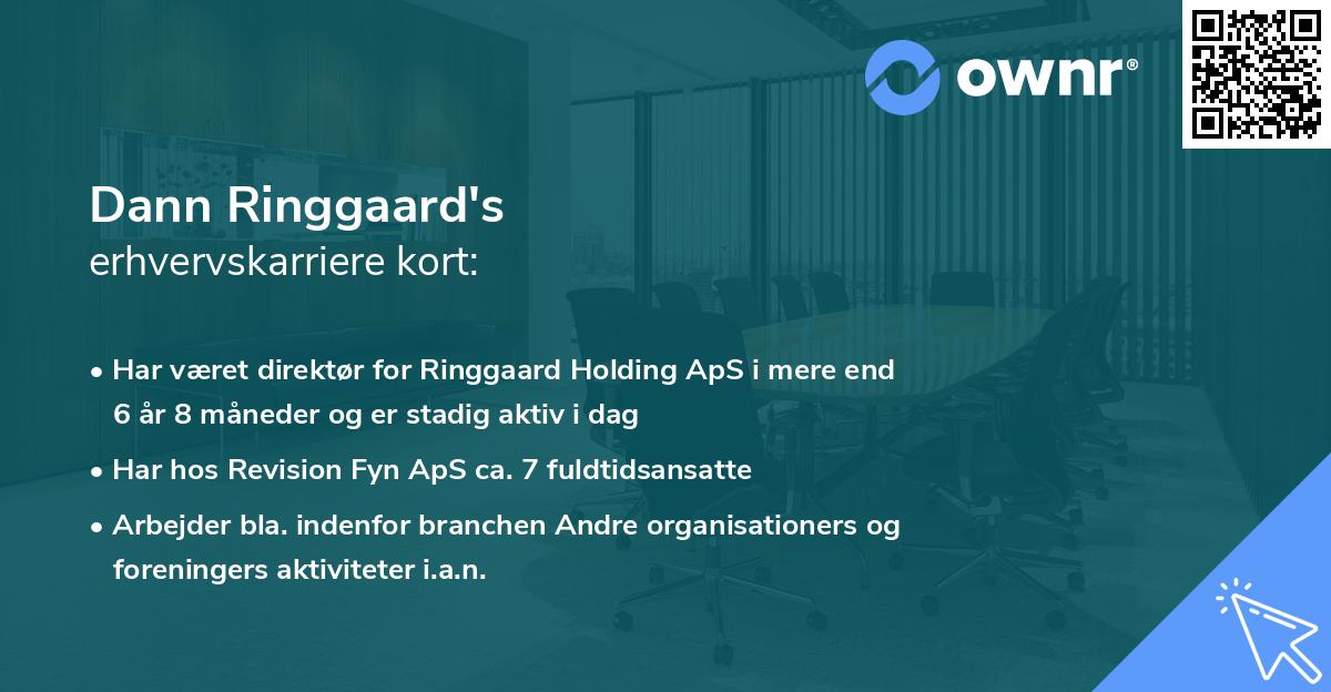 Dann Ringgaard's erhvervskarriere kort
