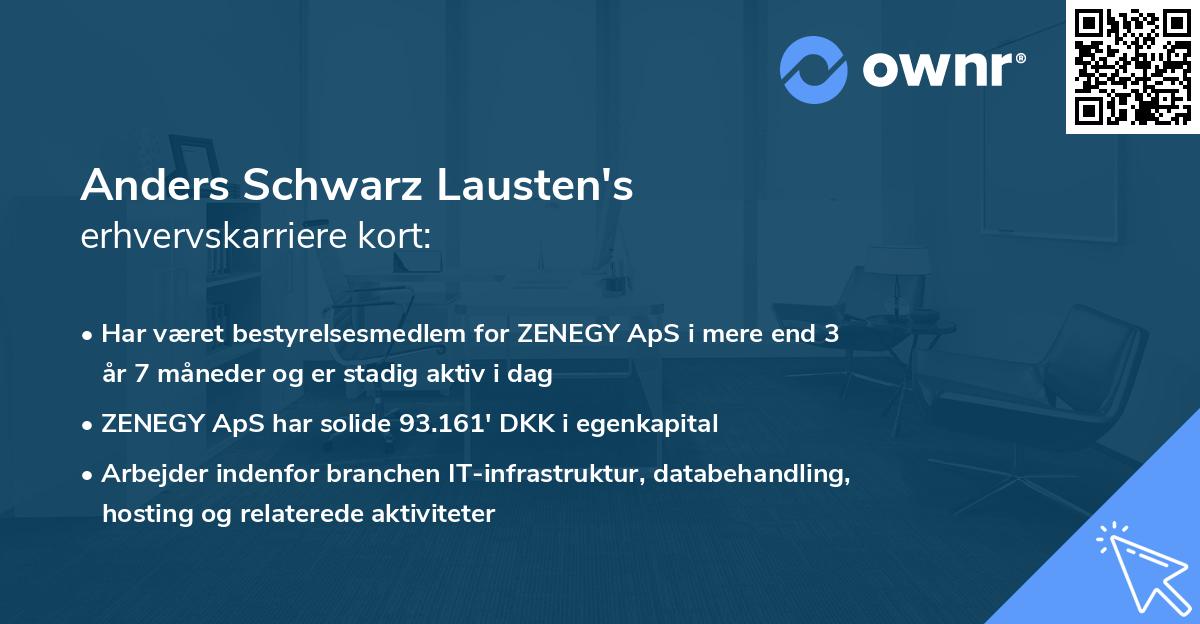 Anders Schwarz Lausten's erhvervskarriere kort