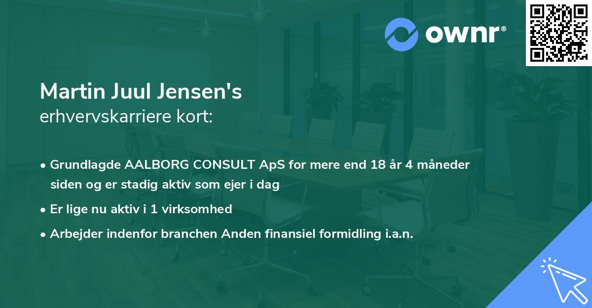 Martin Juul Jensen's erhvervskarriere kort