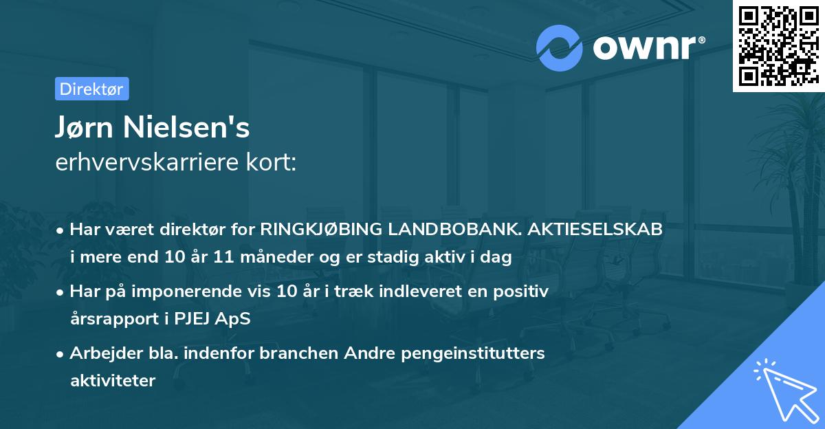 Jørn Nielsen's erhvervskarriere kort