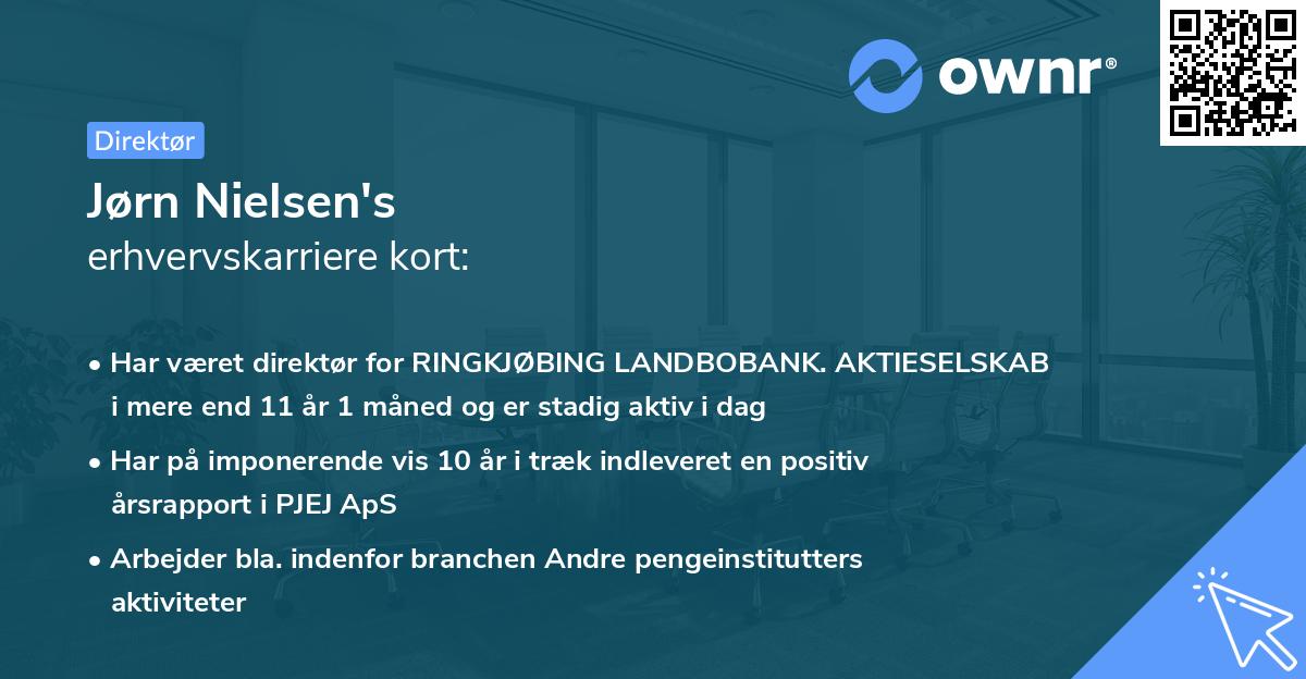 Jørn Nielsen's erhvervskarriere kort