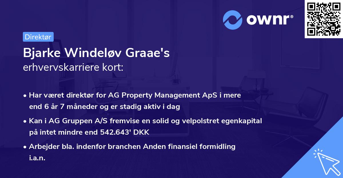 Bjarke Windeløv Graae's erhvervskarriere kort