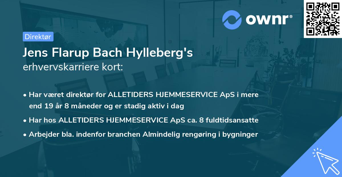 Jens Flarup Bach Hylleberg's erhvervskarriere kort