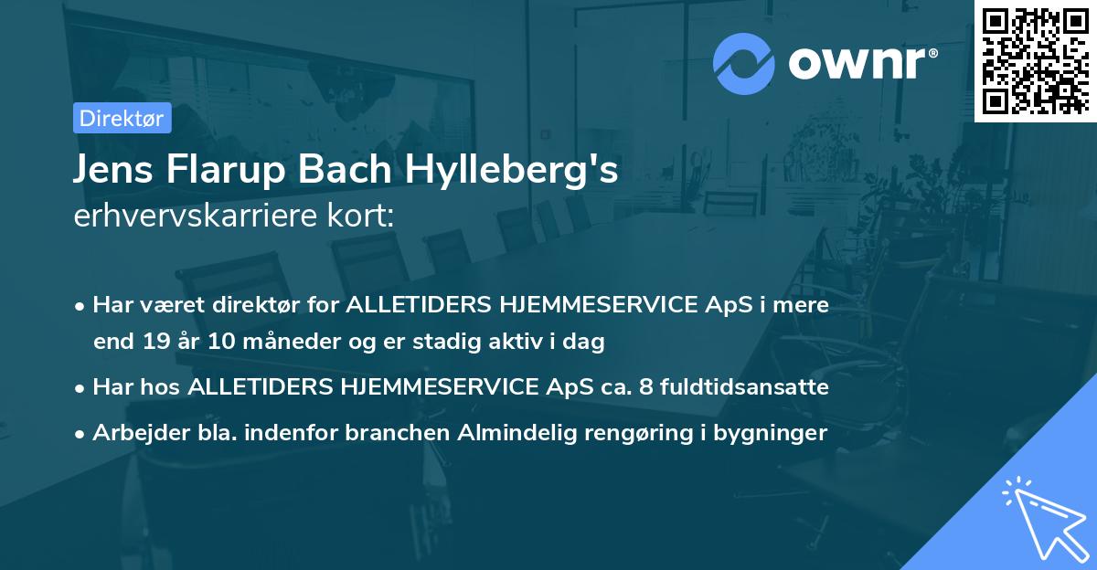 Jens Flarup Bach Hylleberg's erhvervskarriere kort
