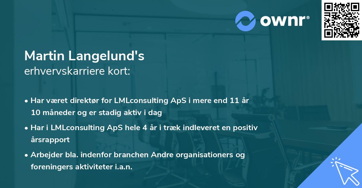Martin Langelund's erhvervskarriere kort