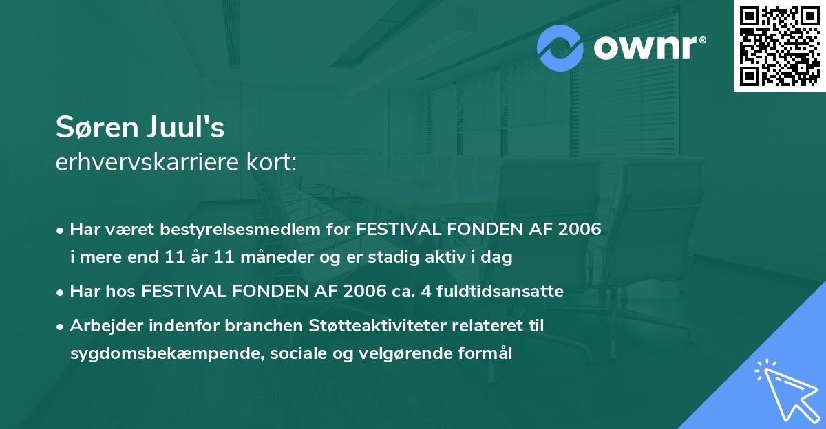 Søren Juul's erhvervskarriere kort