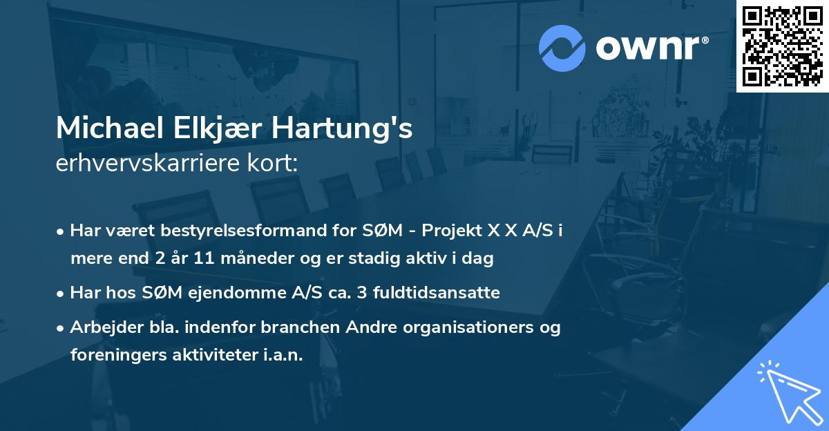 Michael Elkjær Hartung's erhvervskarriere kort