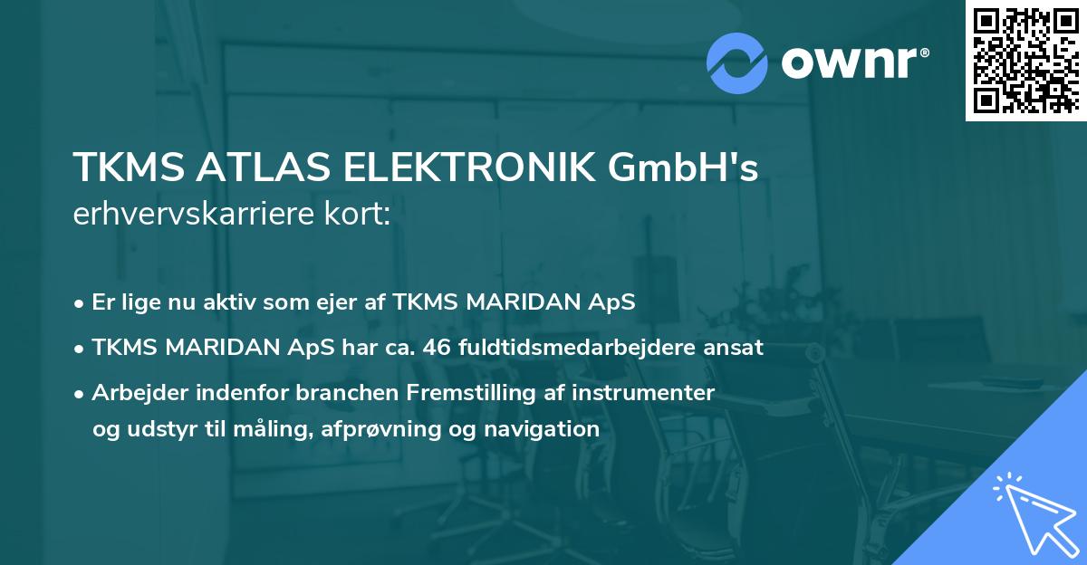 TKMS ATLAS ELEKTRONIK GmbH's erhvervskarriere kort
