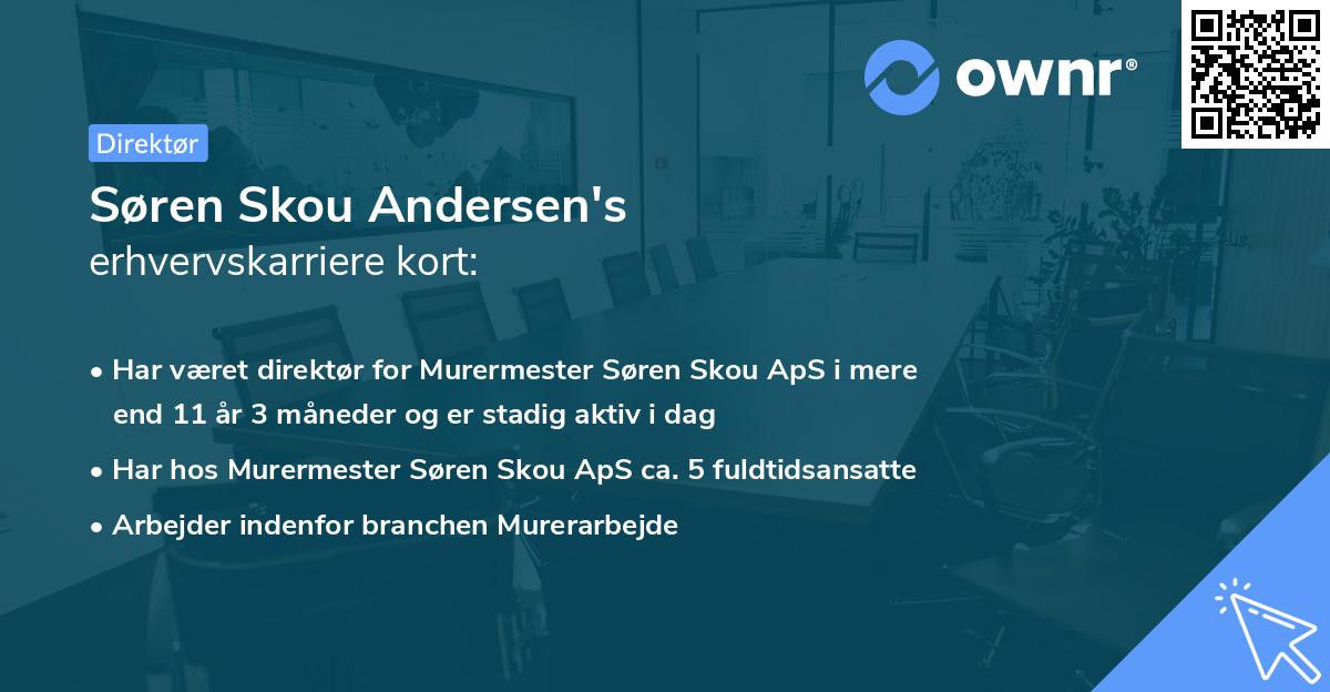 Søren Skou Andersen's erhvervskarriere kort