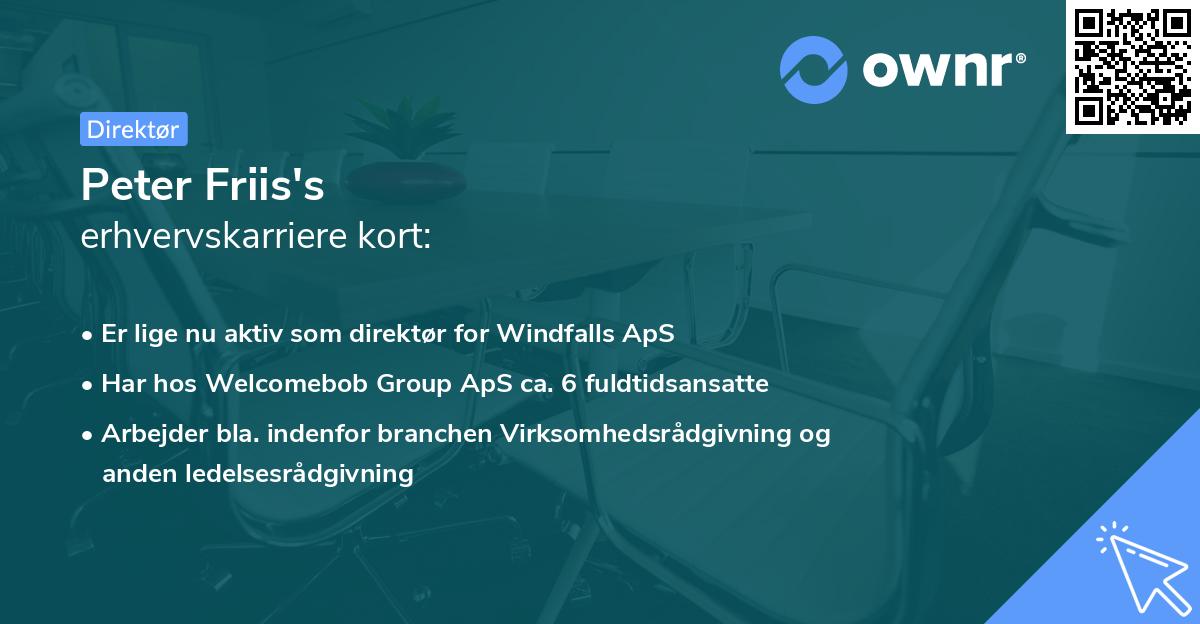 Peter Friis's erhvervskarriere kort