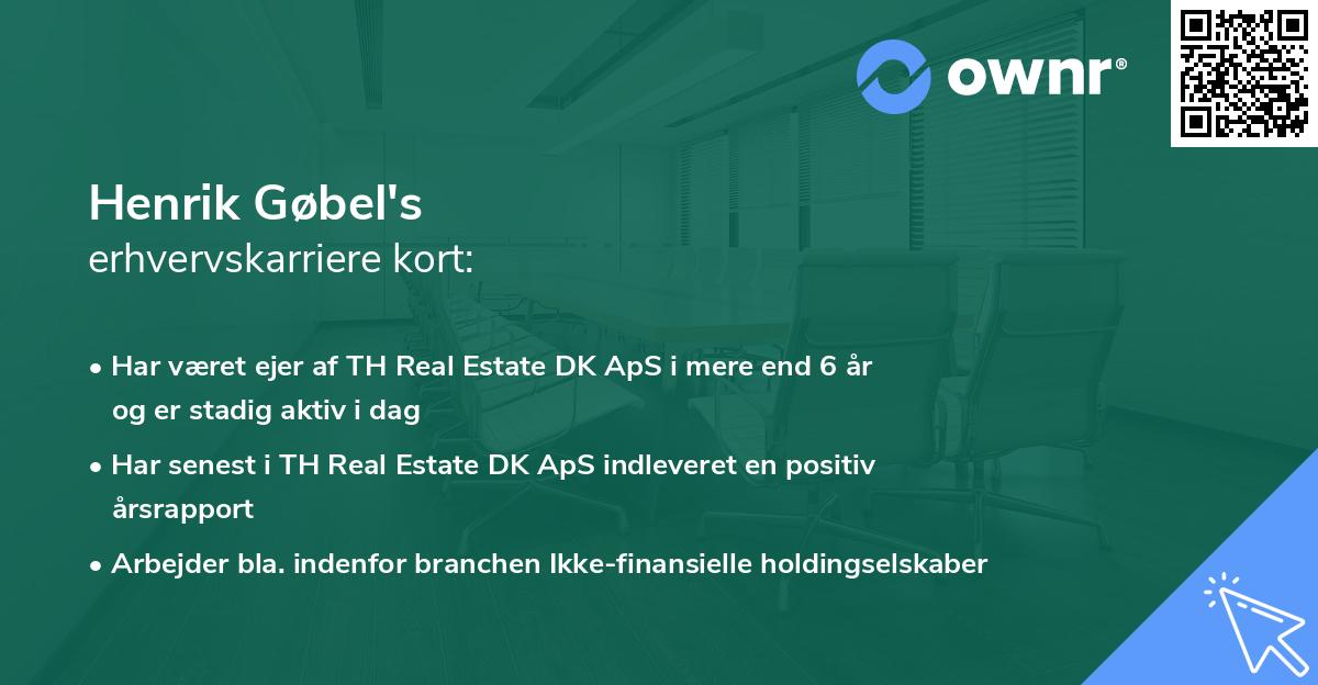 Henrik Gøbel's erhvervskarriere kort