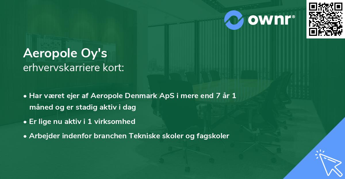 Aeropole Oy's erhvervskarriere kort