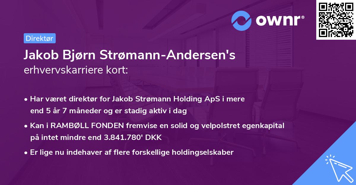 Jakob Bjørn Strømann-Andersen's erhvervskarriere kort