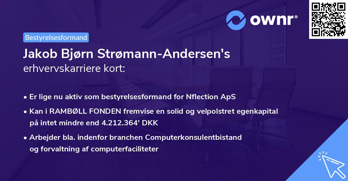 Jakob Bjørn Strømann-Andersen's erhvervskarriere kort