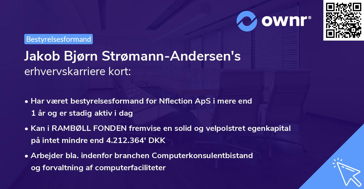 Jakob Bjørn Strømann-Andersen's erhvervskarriere kort