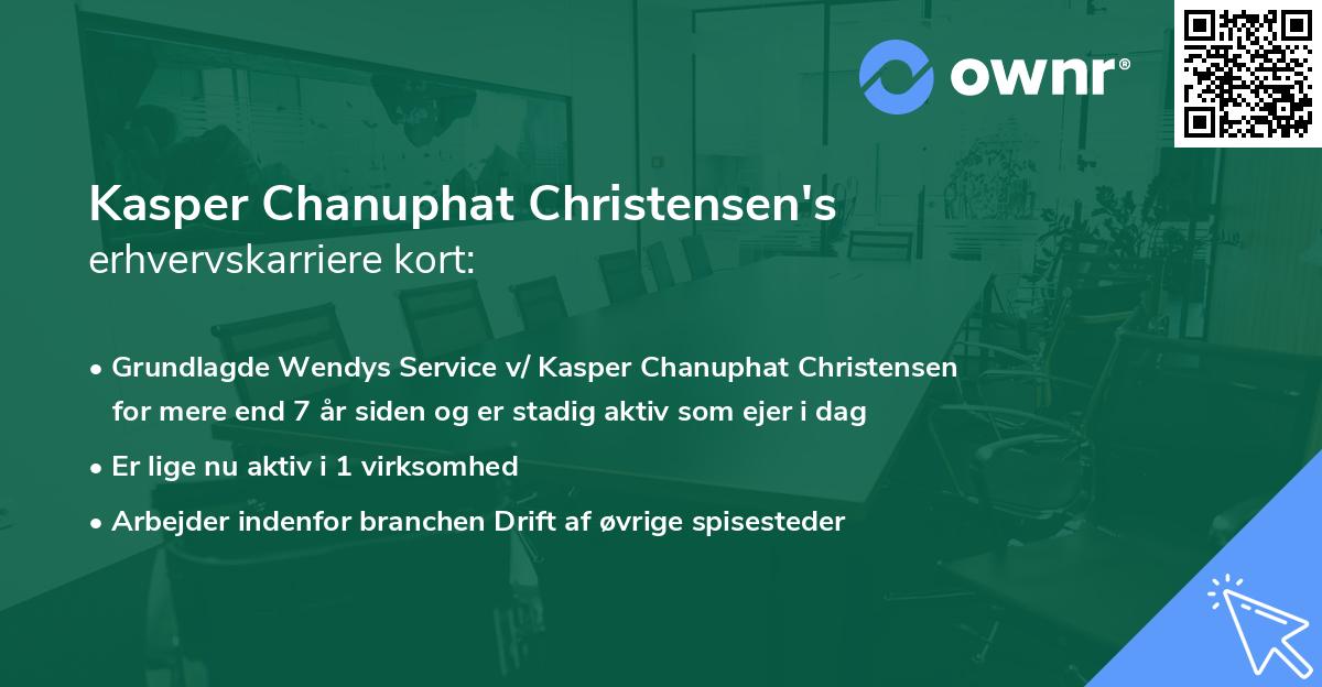 Kasper Chanuphat Christensen's erhvervskarriere kort
