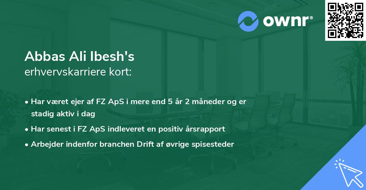 Abbas Ali Ibesh's erhvervskarriere kort
