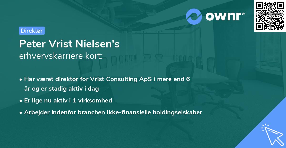 Peter Vrist Nielsen's erhvervskarriere kort