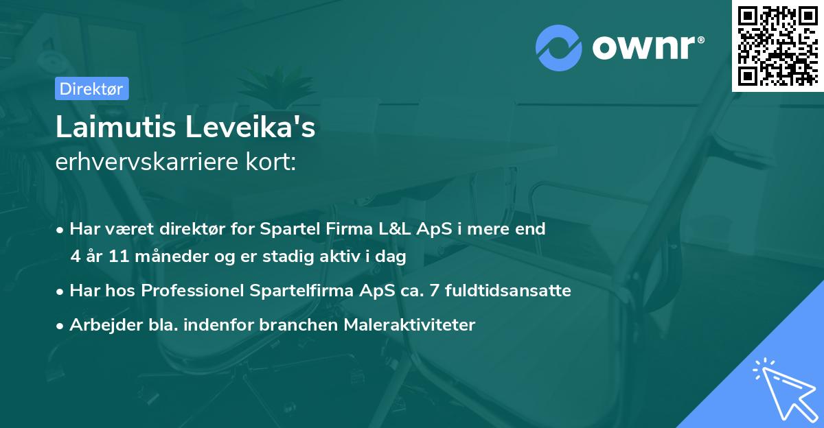 Laimutis Leveika's erhvervskarriere kort
