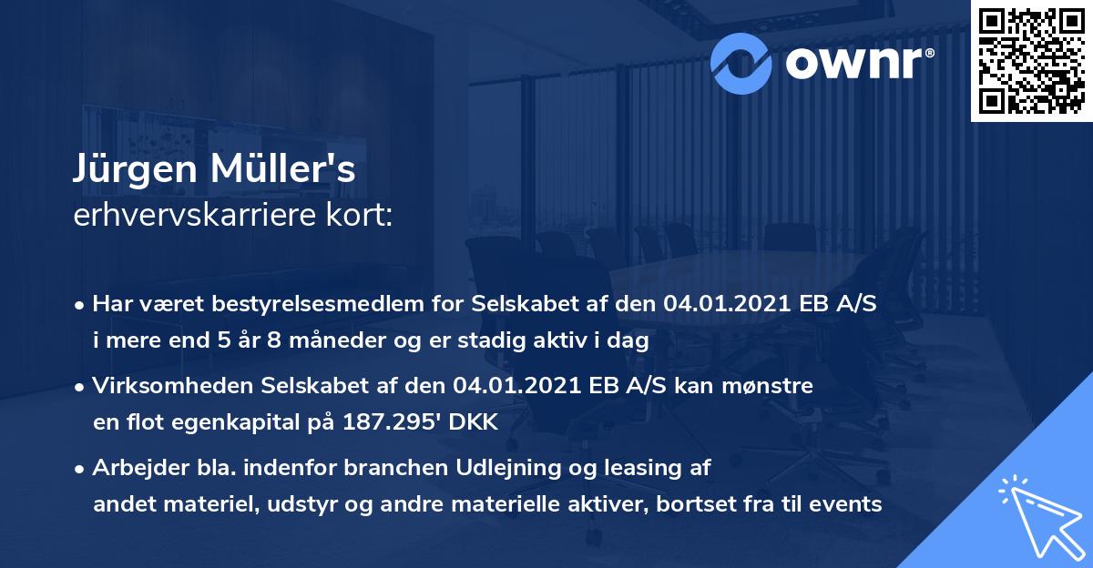 Jürgen Müller's erhvervskarriere kort