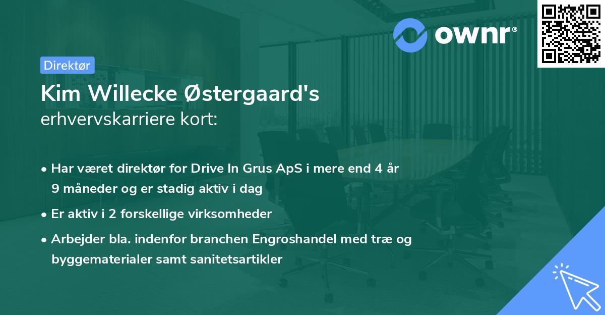 Kim Willecke Østergaard's erhvervskarriere kort