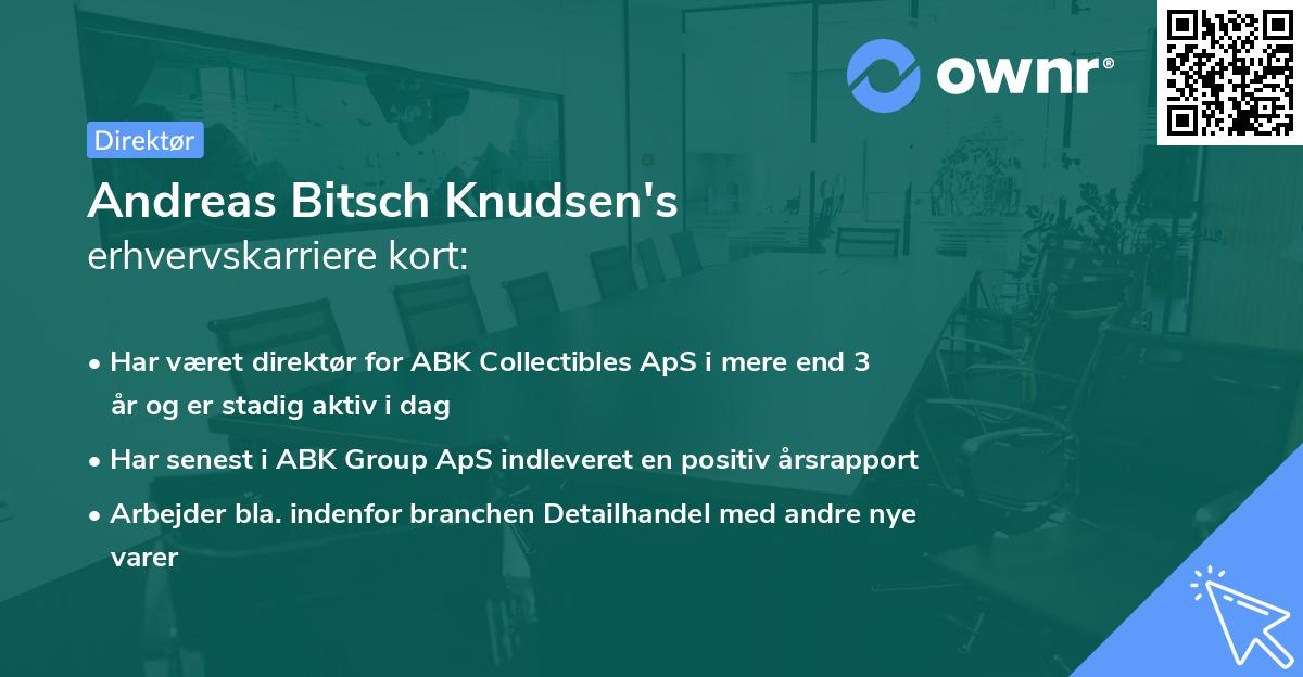Andreas Bitsch Knudsen's erhvervskarriere kort