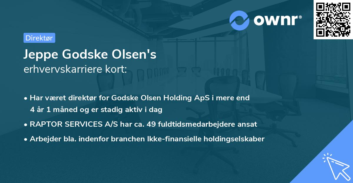 Jeppe Godske Olsen's erhvervskarriere kort
