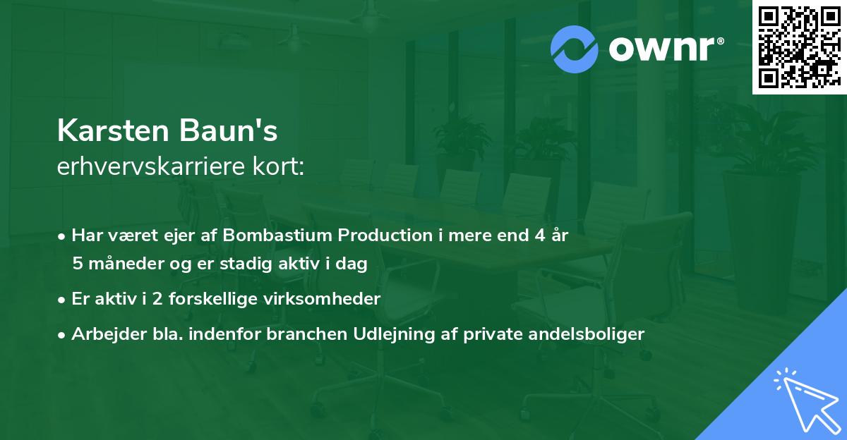 Karsten Baun's erhvervskarriere kort