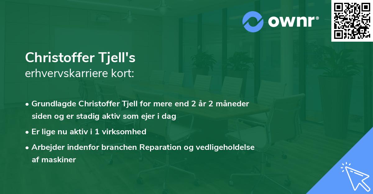 Christoffer Tjell's erhvervskarriere kort