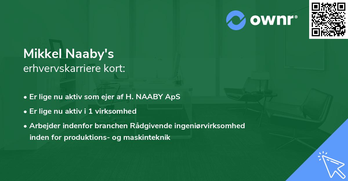 Mikkel Naaby's erhvervskarriere kort