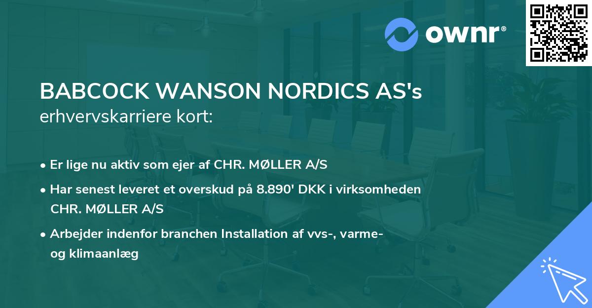 BABCOCK WANSON NORDICS AS's erhvervskarriere kort