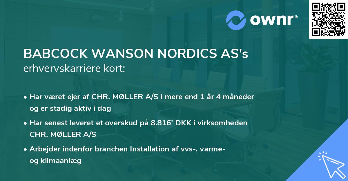 BABCOCK WANSON NORDICS AS's erhvervskarriere kort