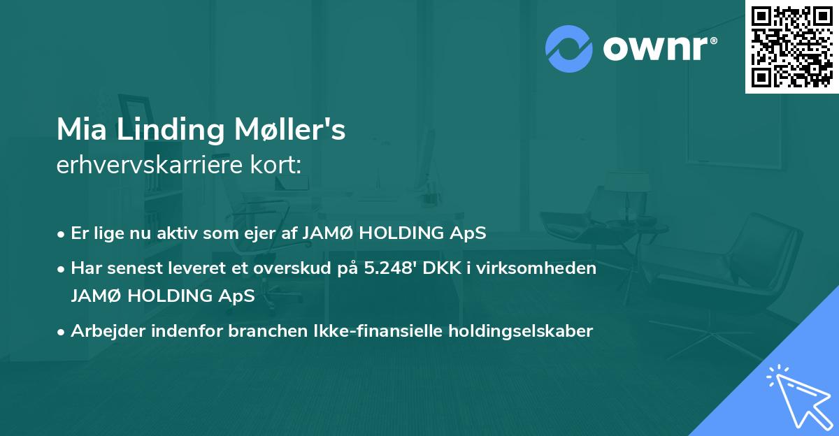 Mia Linding Møller's erhvervskarriere kort