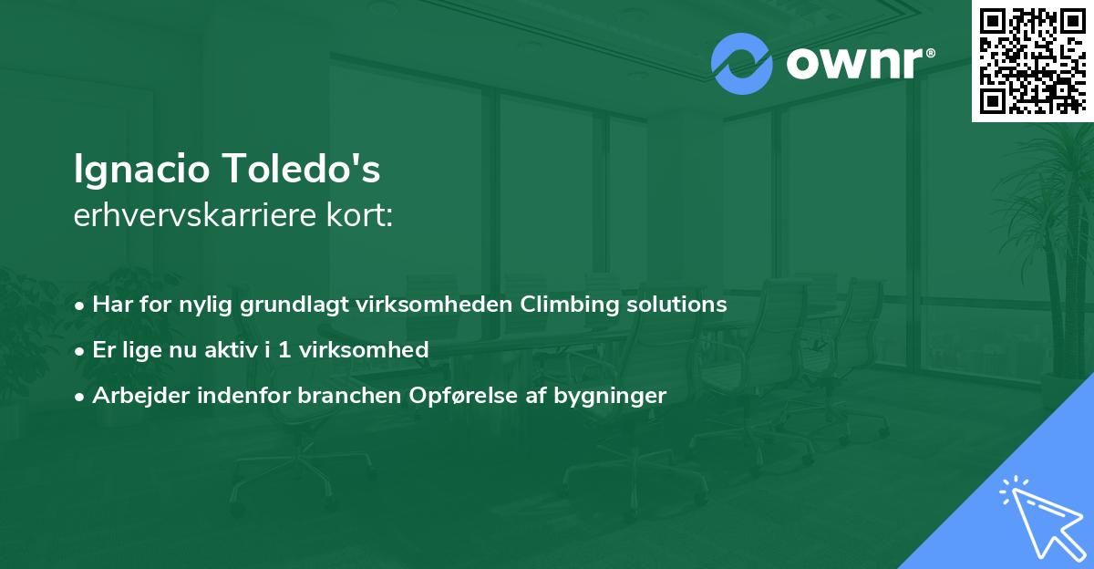 Ignacio Toledo's erhvervskarriere kort