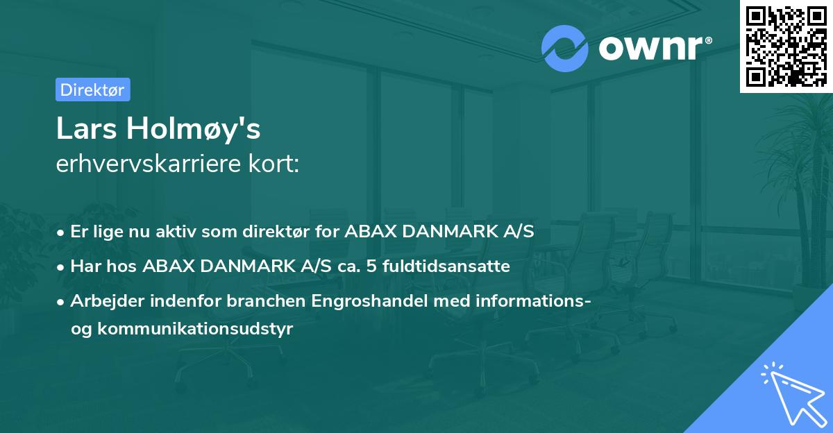 Lars Holmøy's erhvervskarriere kort