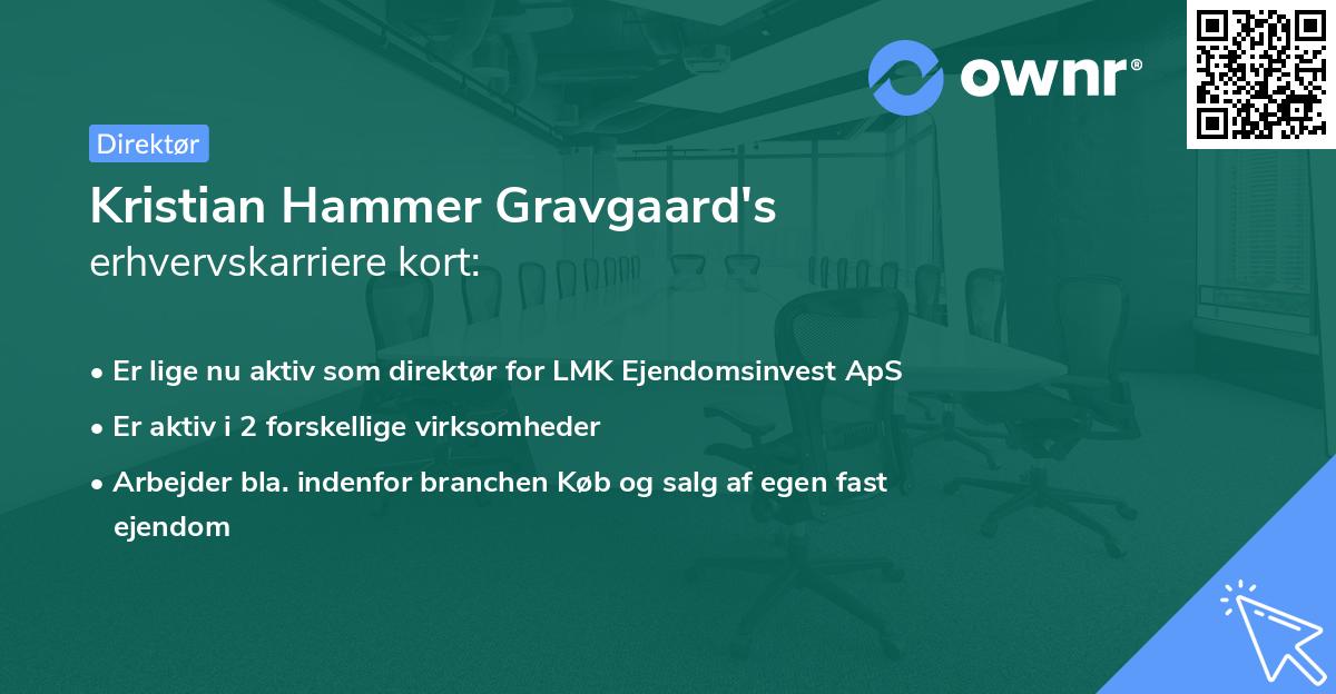 Kristian Hammer Gravgaard's erhvervskarriere kort