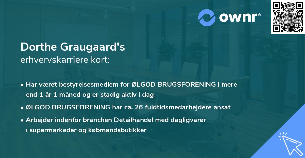 Dorthe Graugaard's erhvervskarriere kort