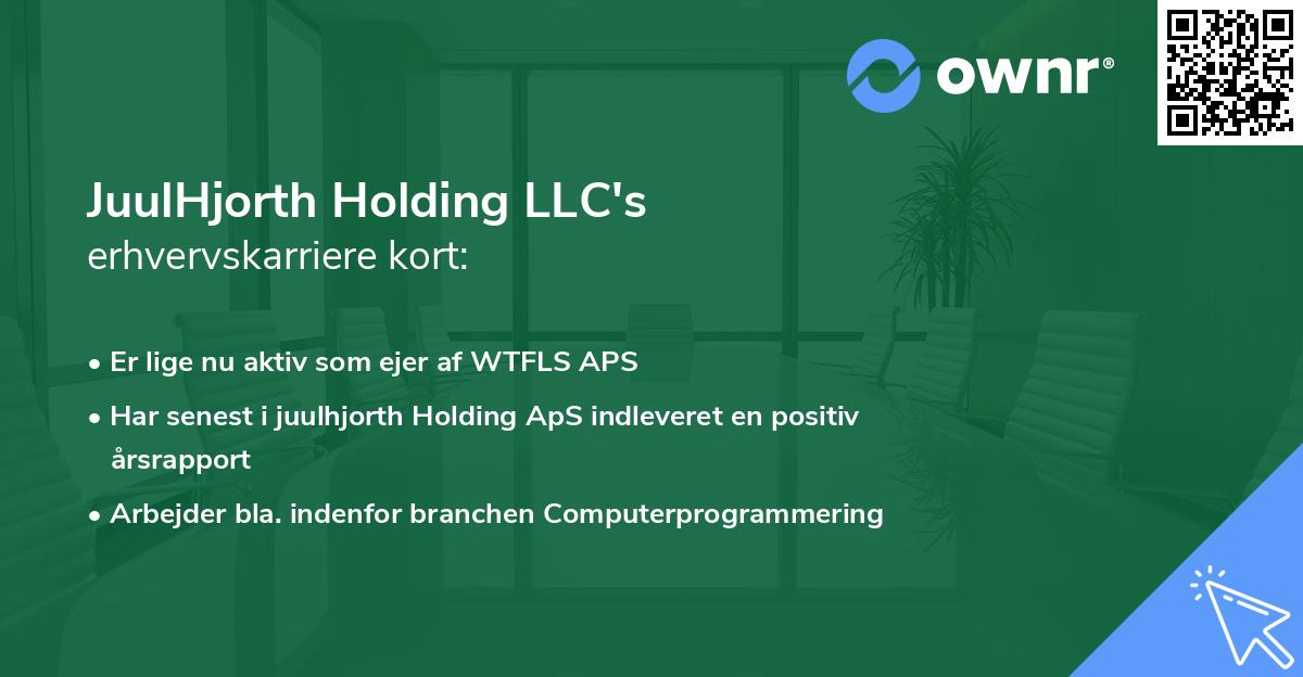 JuulHjorth Holding LLC's erhvervskarriere kort