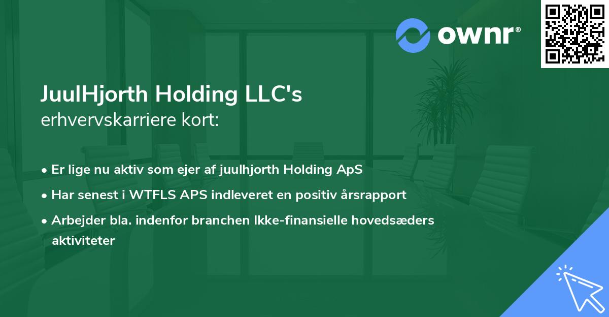 JuulHjorth Holding LLC's erhvervskarriere kort