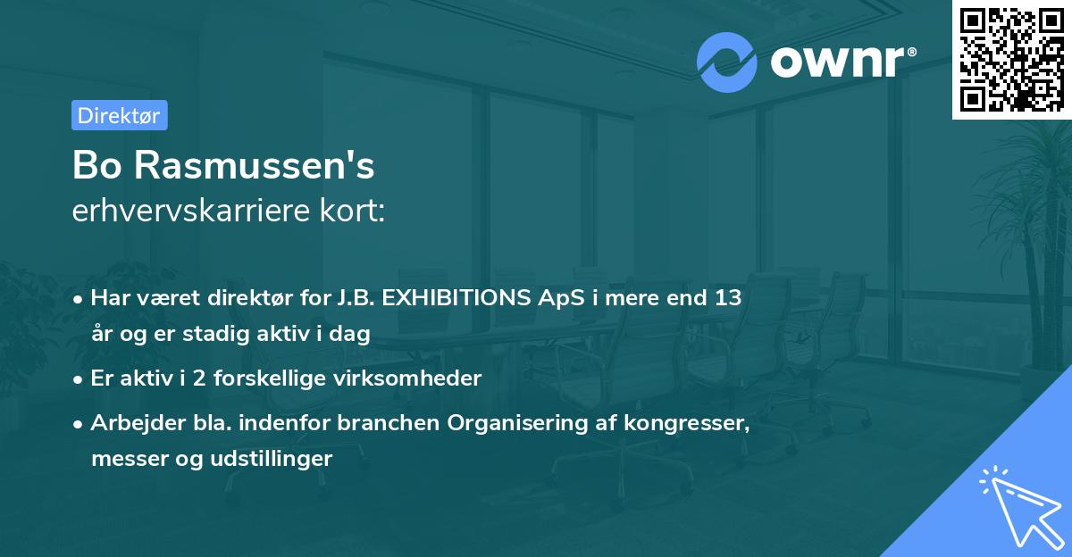Bo Rasmussen's erhvervskarriere kort