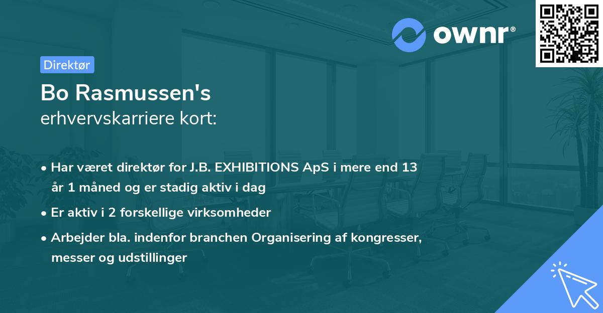 Bo Rasmussen's erhvervskarriere kort