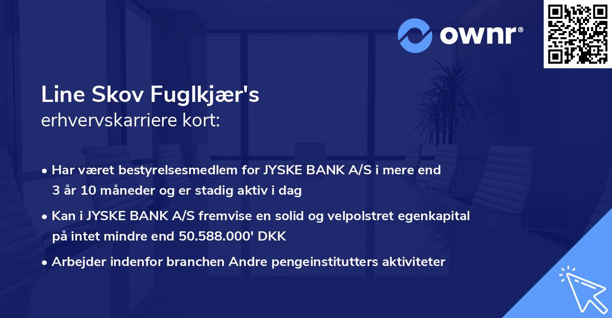 Line Skov Fuglkjær's erhvervskarriere kort