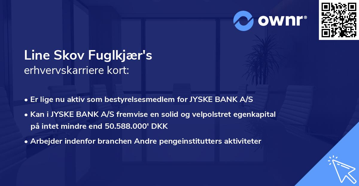 Line Skov Fuglkjær's erhvervskarriere kort