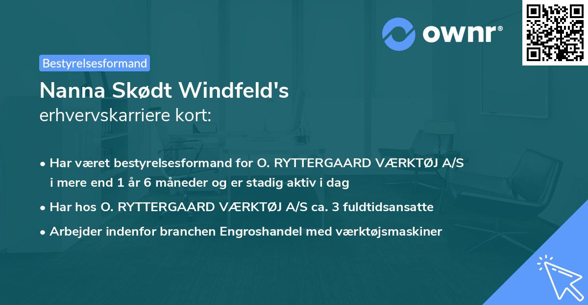 Nanna Skødt Windfeld's erhvervskarriere kort