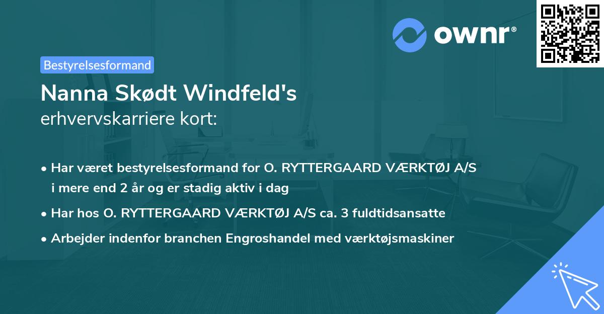 Nanna Skødt Windfeld's erhvervskarriere kort