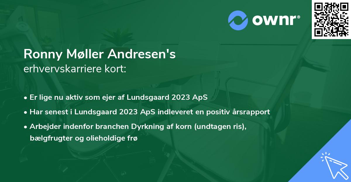 Ronny Møller Andresen's erhvervskarriere kort